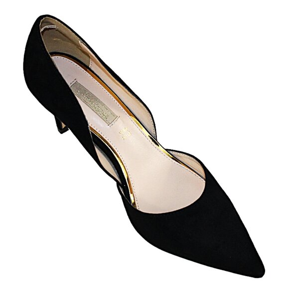 Lavorazione Artiginale Black Suede Stiletto Pump, Size 40 (US 9) - Picture 5 of 10